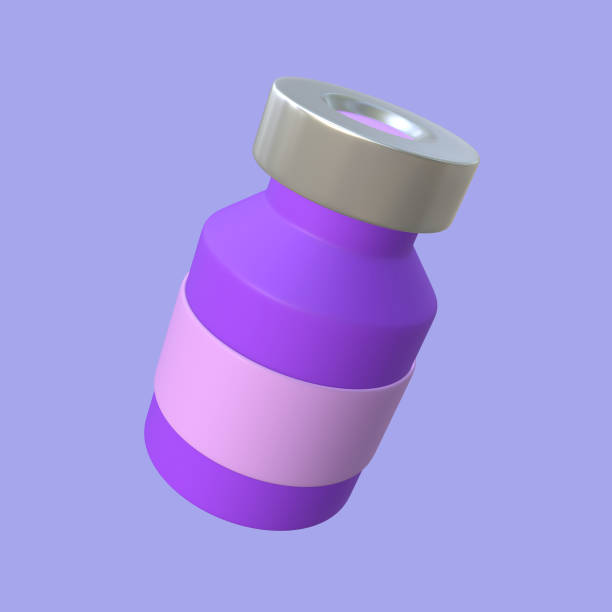 istock 3D Illustration of Floating Vaccine Bottle 1414430132