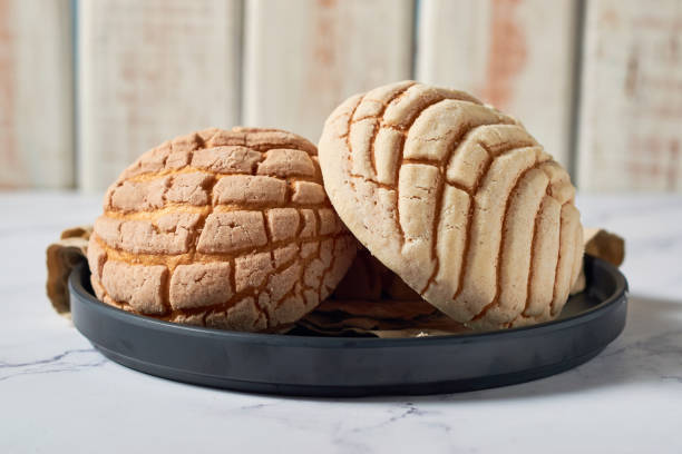 conchas pan dulce mexicano panadería tradicional de méxico - mexican pots fotografías e imágenes de stock