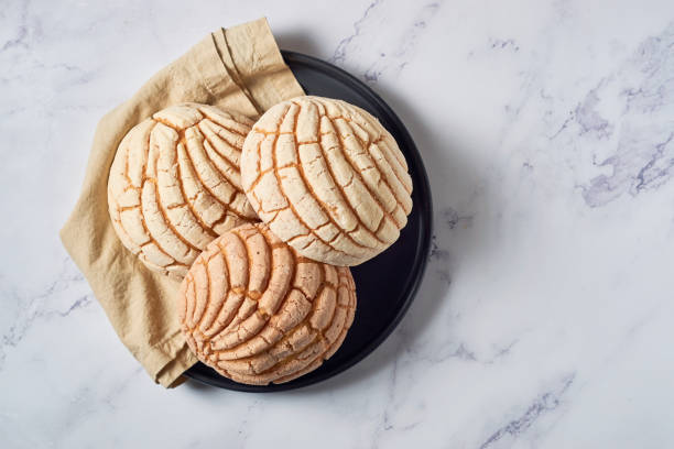istock Mexican sweet bread called concha, bakery from mexico 1414433259