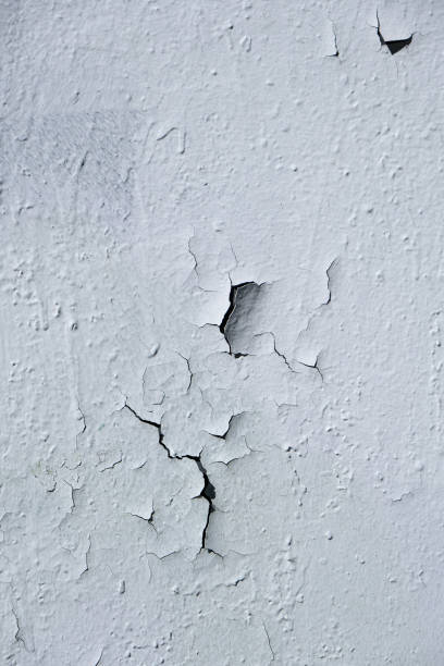 istock wall with old gray cracked paint 1414433906