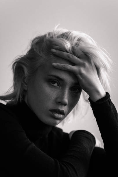 Beautiful emotional woman