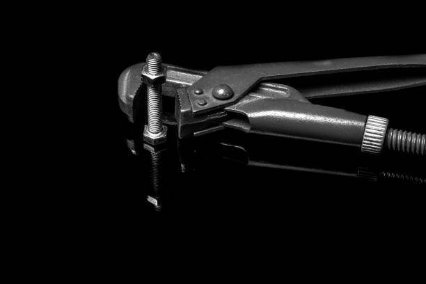 Gas wrench with bolt and nut. High quality photo