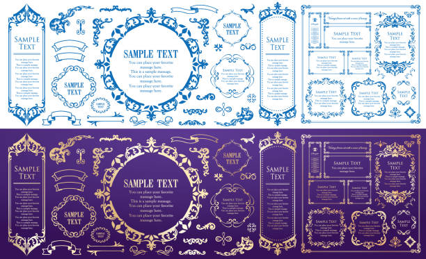 Luxury card design. Antique decorative design. Elegant edge pattern.