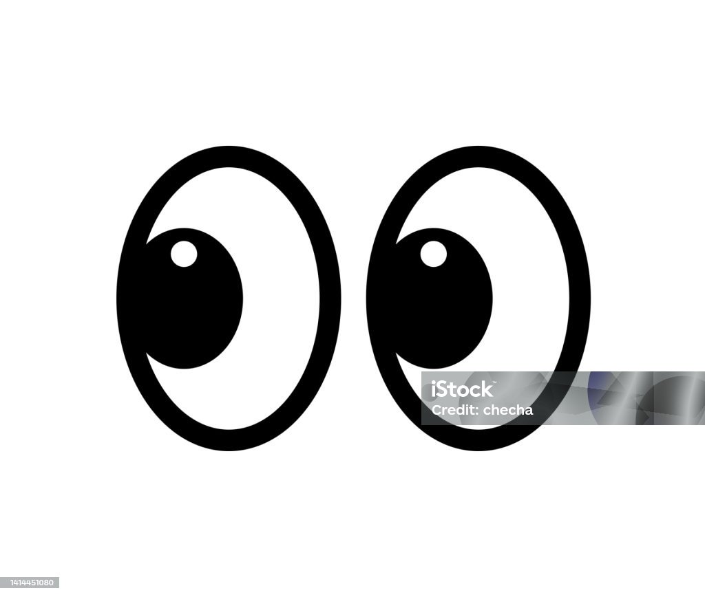 Smile Eyes Look Away Emoji A Sticker For A Chat Message Stock Illustration  - Download Image Now - iStock