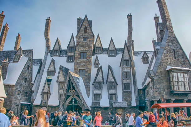 Orlando,USA - December 20, 2016 : Hogwarts in Universal Orlando, Florida.