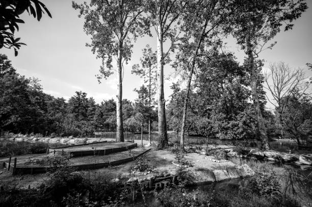 Finland, Lahti city, Kartano city park in the Mukkala area.