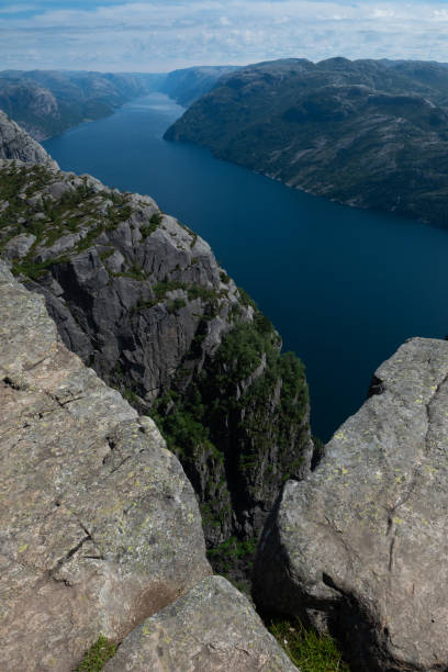 istock Stunning view on the Lysefjord from the high cliffs around Pulpit Rock (Preikestolen) 1414469168