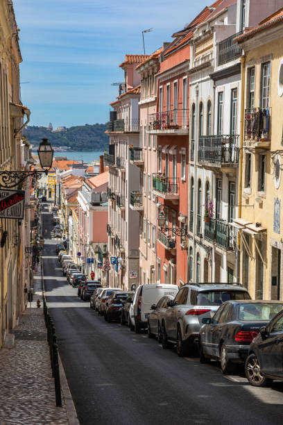 A quiet Lisbon Street in the afternoon.