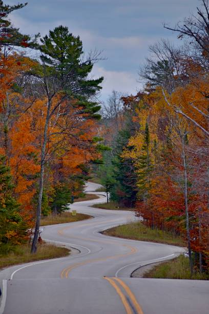 istock Door County Windy Road 1414474805