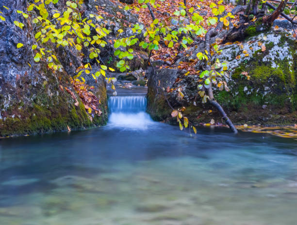 istock small river rushing through mountain canyon, autumn natural mountain river background 1414483361