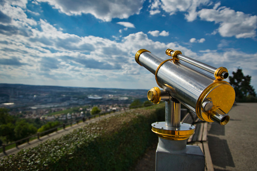 Golden Telescope on Vineyard