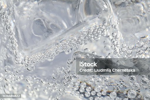 istock Soda water with ice as background, closeup 1414484822