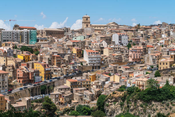 istock View of Enna old town, Sicily, Italy. 1414490459