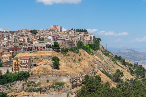 istock View of Enna old town, Sicily, Italy. 1414490502