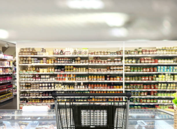 istock choosing a dairy products at supermarket. 1414494268