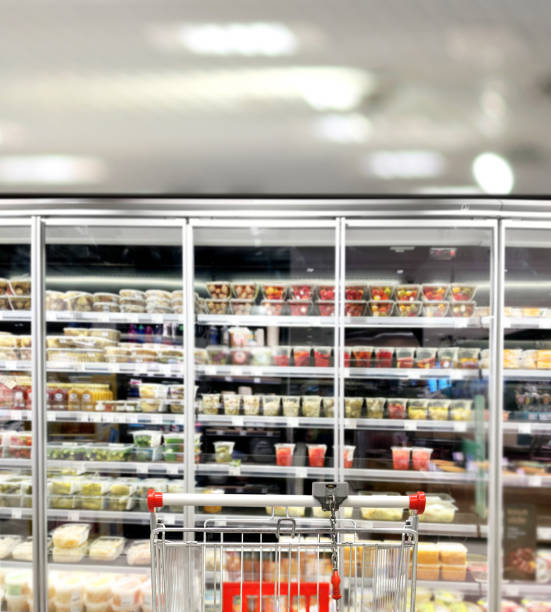istock choosing a dairy products at supermarket. 1414494298