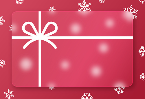 Holiday Christmas Gift Coupon Gift Card Sale Background