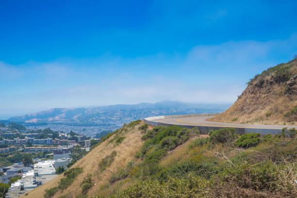 istock Road going to Twin Peaks 1414520885