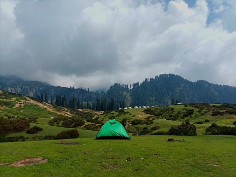 Captured the scenic views of Gabin Jabba Swat with camping.