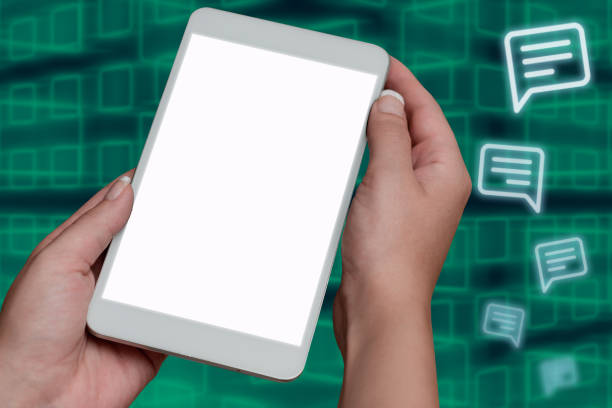 istock Important Messages Presented On Mobile Phone Leaning On Books And Notebook. Crutial Informations Displayed On Cellphone Screen On Desk. New Ideas Shown On Tablet. 1414522079