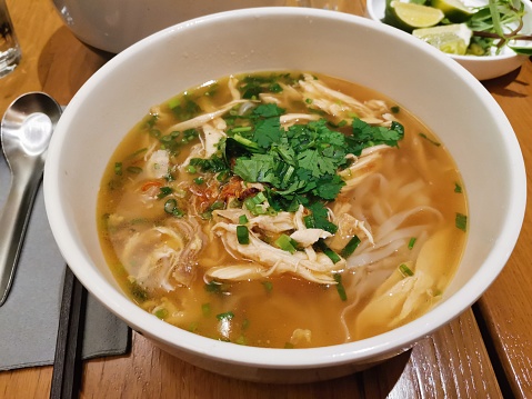 Vietnamese chicken noodles