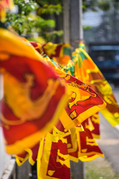 istock Sri Lankan Flags to sell 1414541626