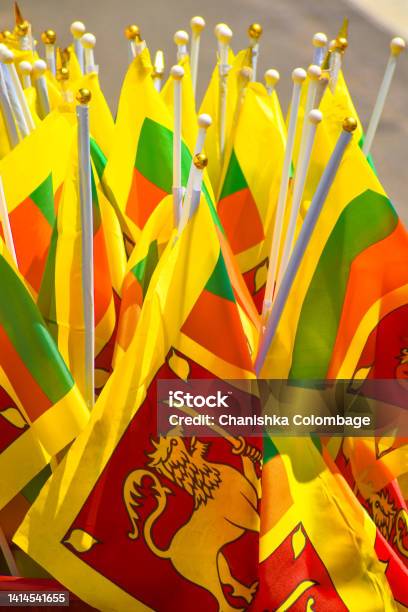 Sri Lankan Flags To Sell Stock Photo - Download Image Now - Authority, Banner - Sign, Capital Cities