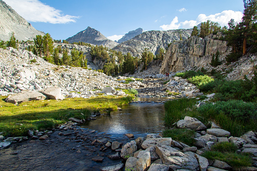 Waterfalls, Lakes, and streams seen throughout the eastern sierra mountains in California. Pictures taken hiking in Mammoth and Bishop, California.