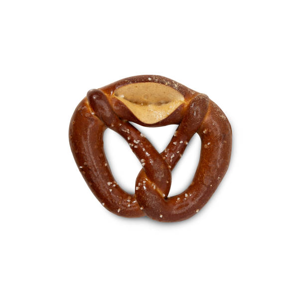istock Laugen pretzel isolated on white background with clipping path 1414549957