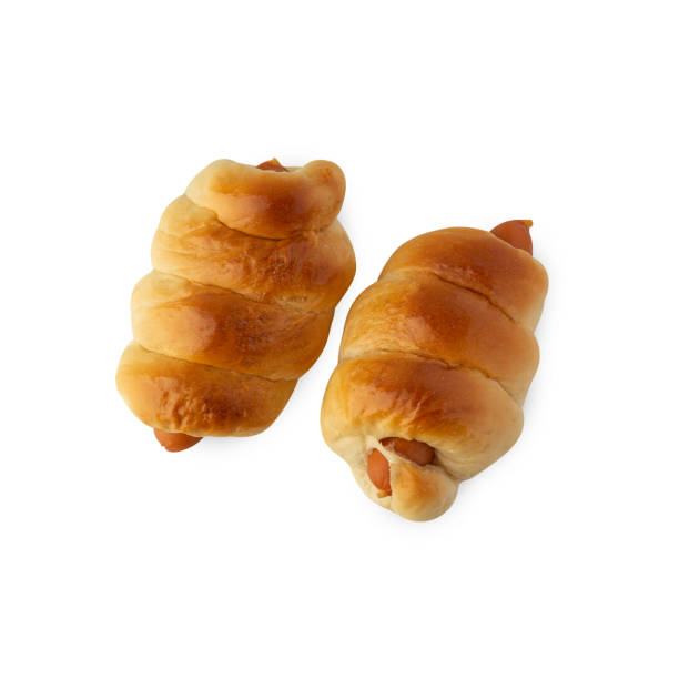 istock Sausage Bread isolated on white background with clipping path 1414549983