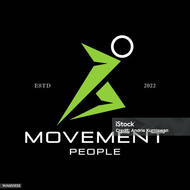 Logos Using Movement Modern Abstract People Direction Movement Symbol Positive Movement Logo ...