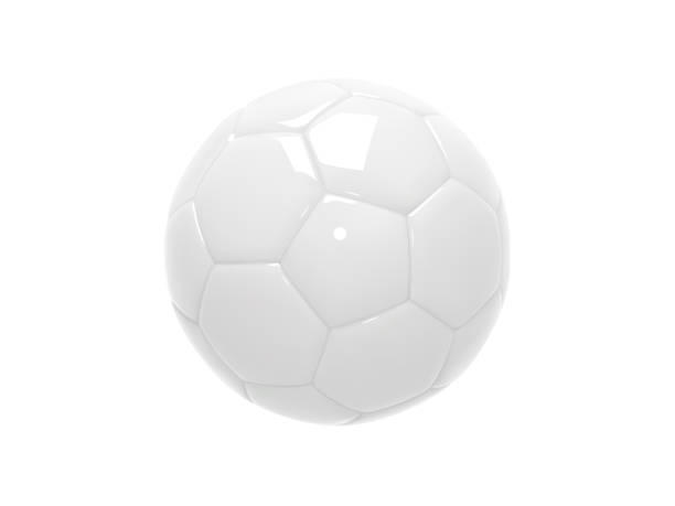 istock Realistic white Soccer Ball or Football Ball on white background. 3d style Vector Figurine Ball. Sports Equipment. Realistic 3D vector 1414557445