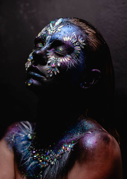 istock Fantasy face art makeup girl 1414559642