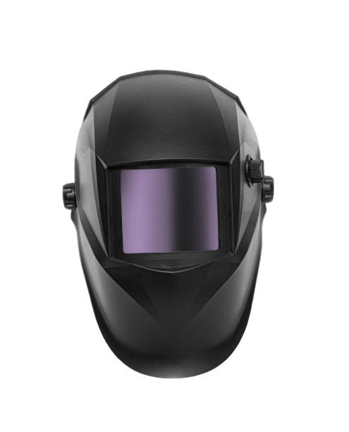 istock Black Welding Helmet Isolated on White 1414563317