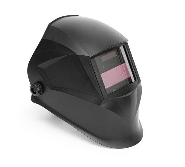 istock Black Welding Helmet Isolated on White 1414563322