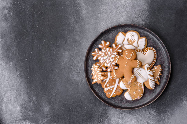 istock Delicious gingerbread cookies with honey, ginger and cinnamon 1414568554