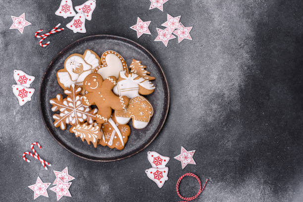 istock Delicious gingerbread cookies with honey, ginger and cinnamon 1414568562