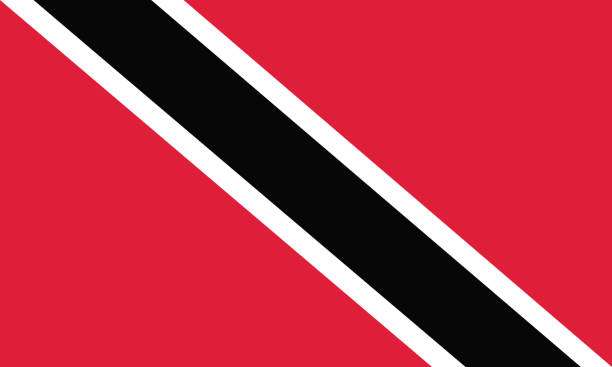 Vector illustration of the official flag of Trinidad and Tobago. The trinidad and tobago flag consists of red, black, and white that symbolize fire, earth, and water Vector illustration of the official flag of Trinidad and Tobago. The trinidad and tobago flag consists of red, black, and white that symbolize fire, earth, and water tobago stock illustrations