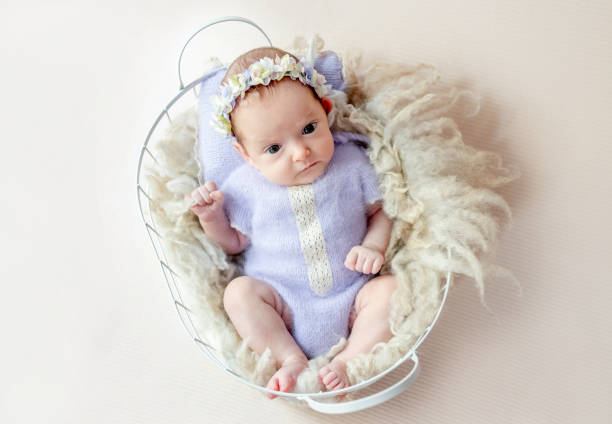 istock Newborn baby portrait 1414583021