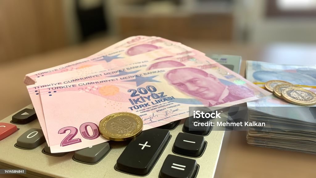 Turkish Money, Turkish Coins, Turkish Lira Turkish Money, Turkish Coin, Turkish Lira Turkish Lira Stock Photo