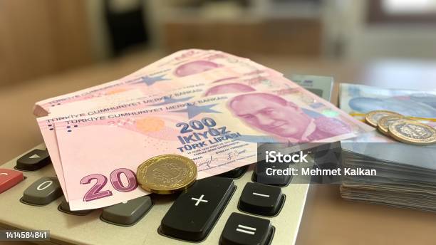 Turkish Money Turkish Coins Turkish Lira Stock Photo - Download Image Now - Turkish Lira, Paying, Finance