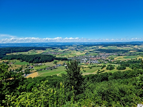 Rhine river valley from Liechtenstein