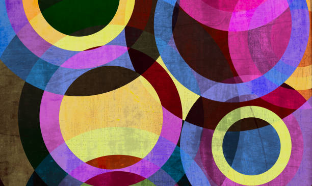 istock Abstract minimalistic modern geometric background - Circles - stock illustration 1414590125