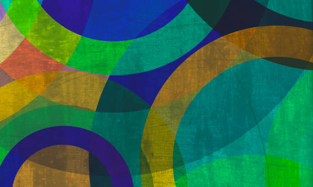 istock Abstract minimalistic modern geometric background - Circles - stock illustration 1414590126