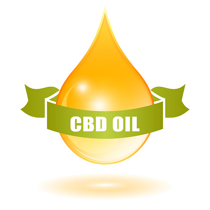 Cbd Visual Cbd Oil Glossy Drop Vector Cartoon Stock Illustration - Download Image ...