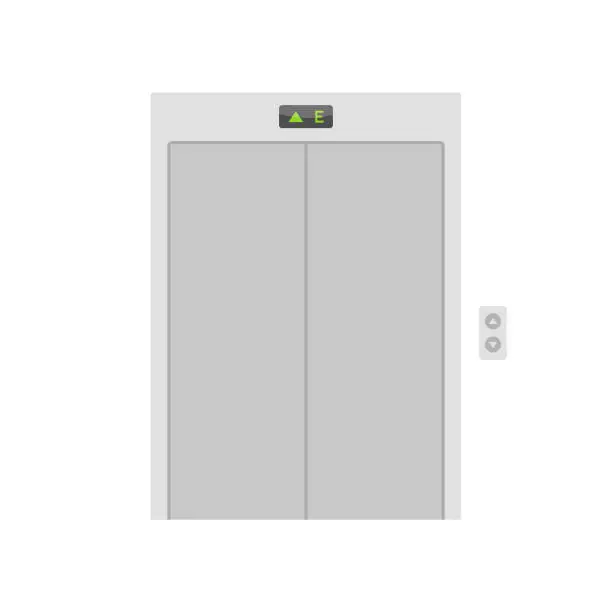 Vector illustration of Elevator Icon Flat Design.