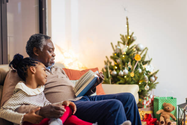 istock Christmass fairytale with a grandpa 1414592917