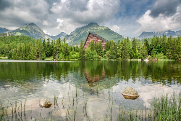 Tatras mountain and Strbske Pleso in Slovakia, Europe