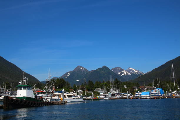 alaska, port of sitka, united states - sitka imagens e fotografias de stock