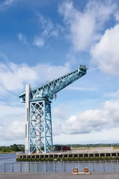 Photo of Titan tower crane in Clydebank Glasgow Scotland